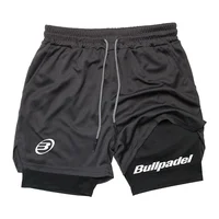 New Men's Padel Sport Shorts Summer Male Breathable Tennis Shorts Quick-Drying Badminton Trousers Outdoor Running Sportwear 2