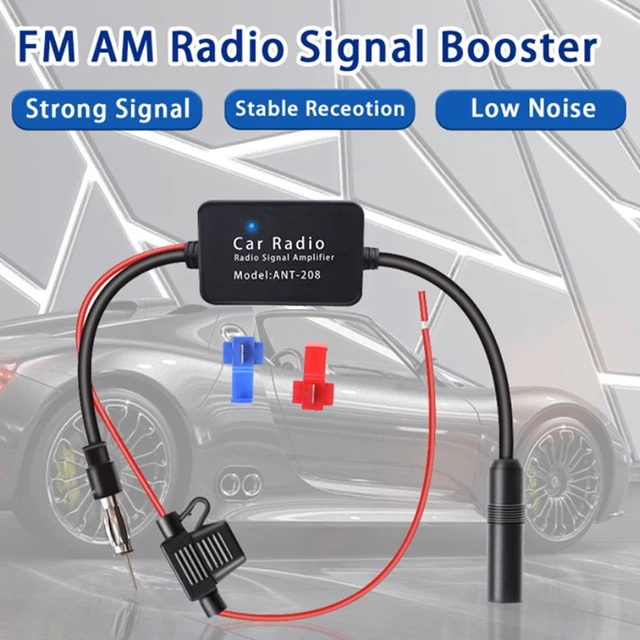 Amplificador de señal de antena de Radio FM para coche, Conector de 12V  para vw fakra Booster - AliExpress