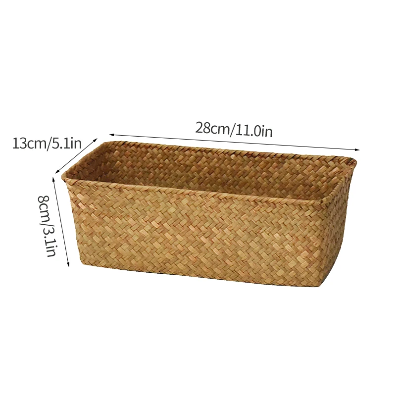 Natural Woven Seagrass Multipurpose Storage Basket