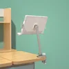 Desk Clamping Aluminum Reading Book Stand Multi-angle Adjustable Reading Book Bracket Table Camping Book Holder Tablet Stand 2
