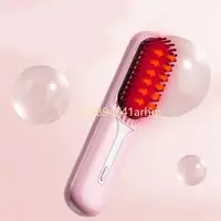 Travel Friendly Cordless Hair Straightener Brush Rechargeable Styling Comb 1