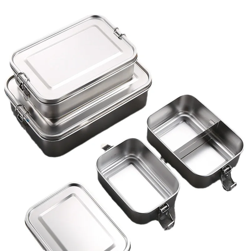 WeeSprout Bento Box In Acciaio Inox 18/8 Per Bambini - 3 Scomparti Con Contenitore Salse - Antiscivolo