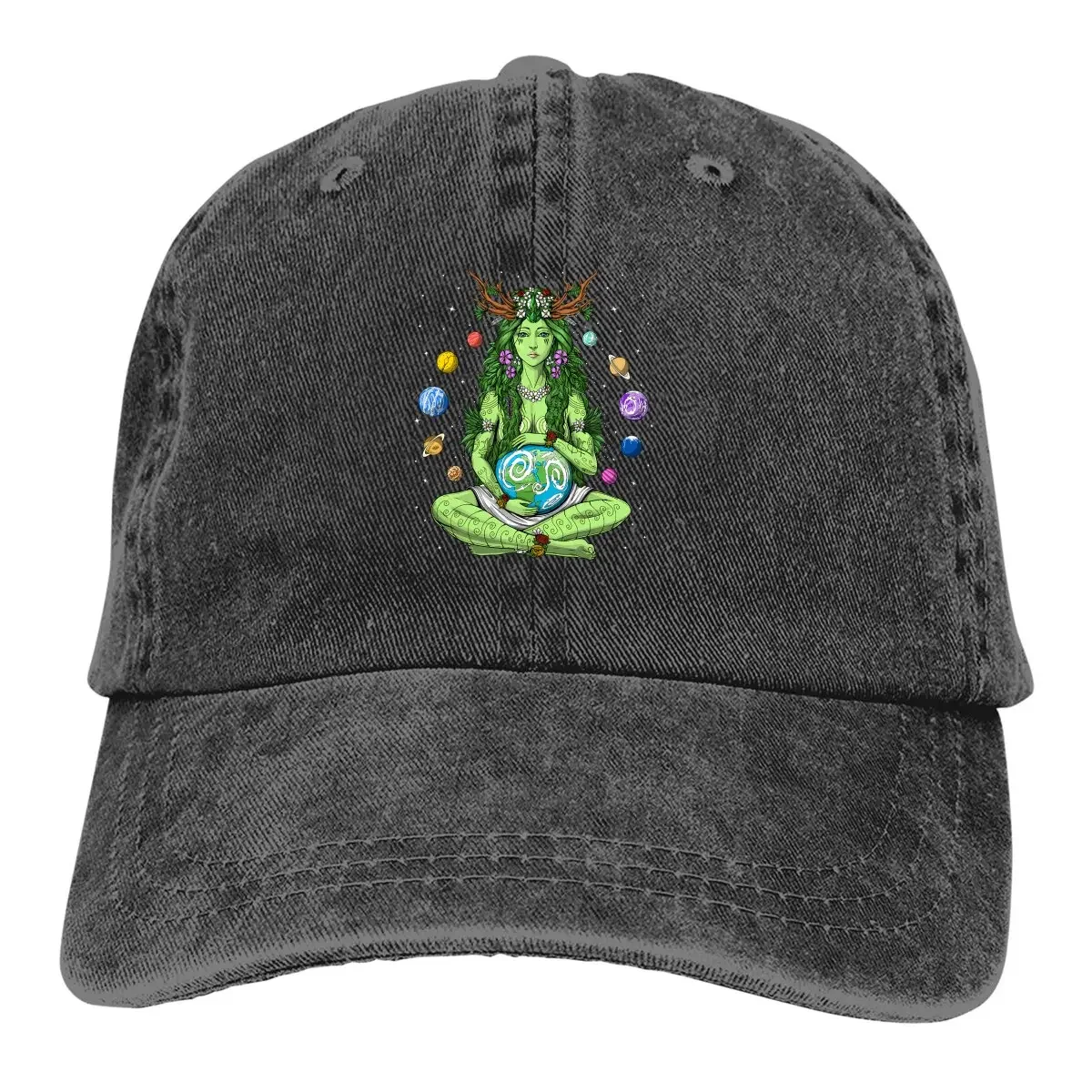 

Summer Cap Sun Visor Mother Earth Gaia Hip Hop Caps Greek Goddess Cowboy Hat Peaked Hats