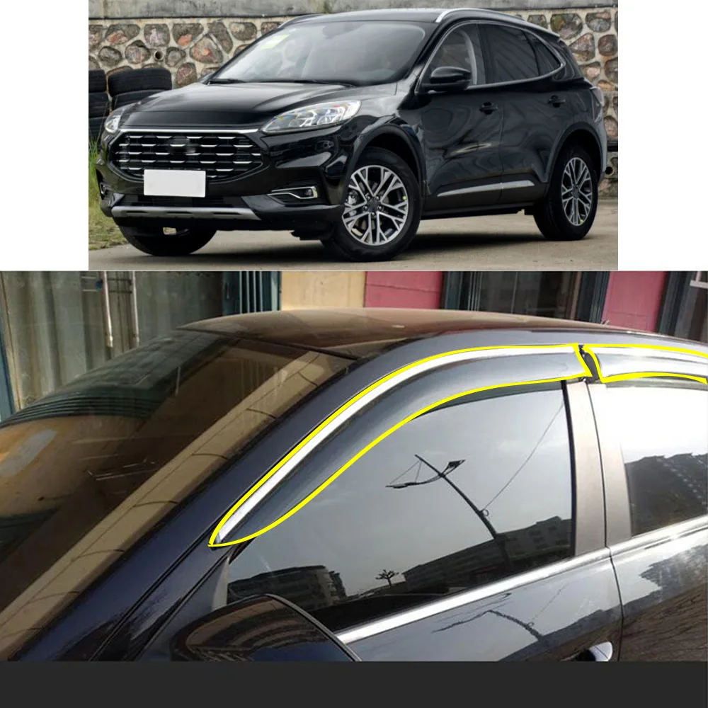 car-body-styling-sticker-plastic-window-glass-wind-visor-rain-sun-guard-vent-parts-for-ford-kuga-escape-2020-2021-2022