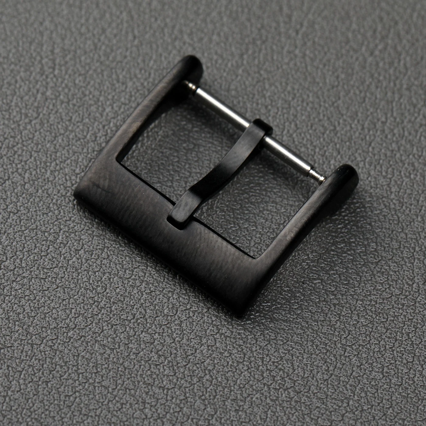 Premium Matte 316L Stainless Steel Leather Strap Buckle in Silver, Black, Gold, and Rose Gold