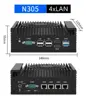 Firewall Appliance Mini PC 12th Gen Intel i3 N305 N100 2.5G Soft Router 4x i226-V LAN DDR5 2*COM Longer Fins Efficient cooling 3