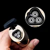 JOBON-luxury Rechargeable Gas Hybrid Lighter, Personalized Creative Three Straight Blue Flame, Touch Cigar Lighter 5