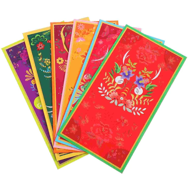 6pcs Traditional Red Pocket Year Dragon Money Packet Paper Packets Red  Envelopes The Year Of Dragon Celebrating Red Packets - AliExpress