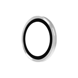 Premium HD Metal Camera Lens Protective Film with Metal Ring Protectors for Razr 60 (Silver)