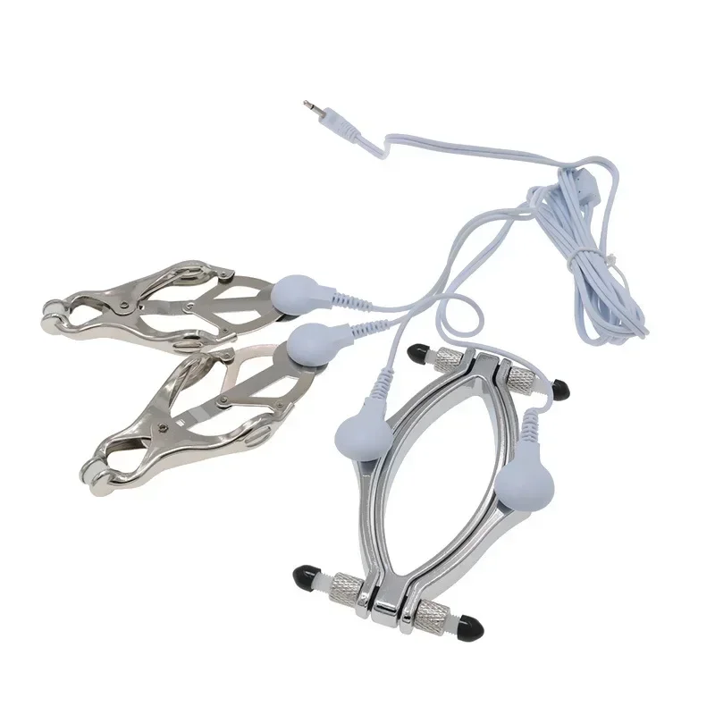 Clitoris Breast Clips Medical Themed Toys Stimulator Sex Toys For Women Sex Products Electro Shock Nipple Clamps Body Massage