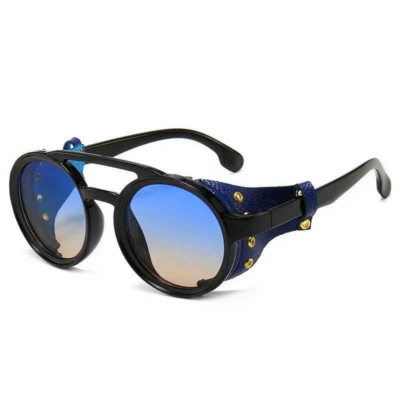 New Steampunk Shields Sunglasses Men Women Classic Sun  display picture 1