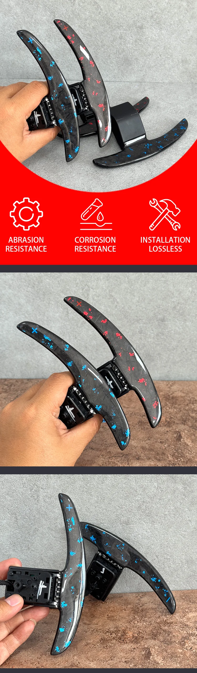 Suitable for BMW carbon fiber steering wheel shift paddles M3 M4 M5 G28 G38 3 Se
