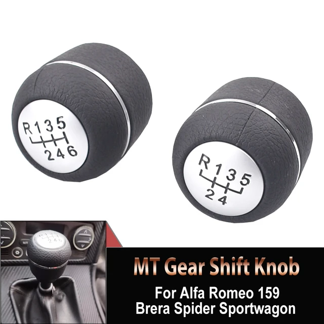 New Gear Shift Knob Stick For Alfa Romeo 159 Brera Spider Sportwagon Manual Transmission  Lever Handle Gear Shift Knob Handball - AliExpress