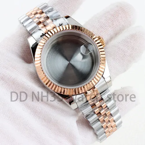 36mm/39mm NH35 Watch Case Sapphire Glass 20mm Solid 316L Stainless Steel Bracelet for Datejust NH35 NH36 Movement 28.5mm Dial - Image 15