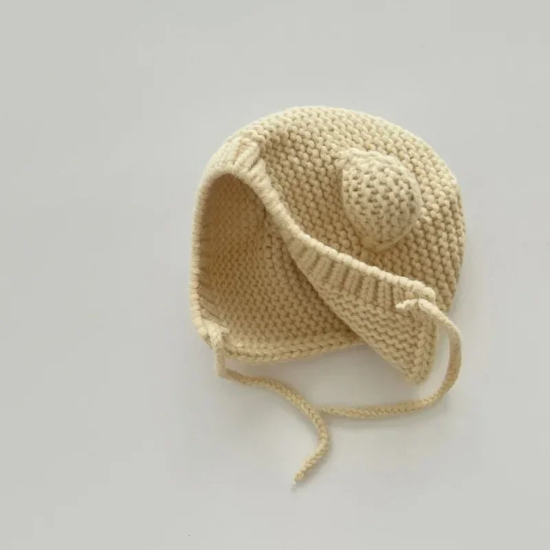 Korean Baby Hat Winter Cute Super Cute Children's Ear Protection Cartoon Cat Ear Baby Wool Hat Wholesale