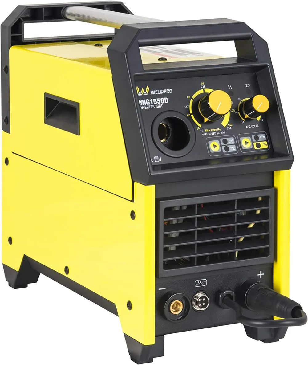 155 Amp Inverter MIG/Stick Arc Welder with Dual Voltage 240V/120V welding machine spool gun capable 4