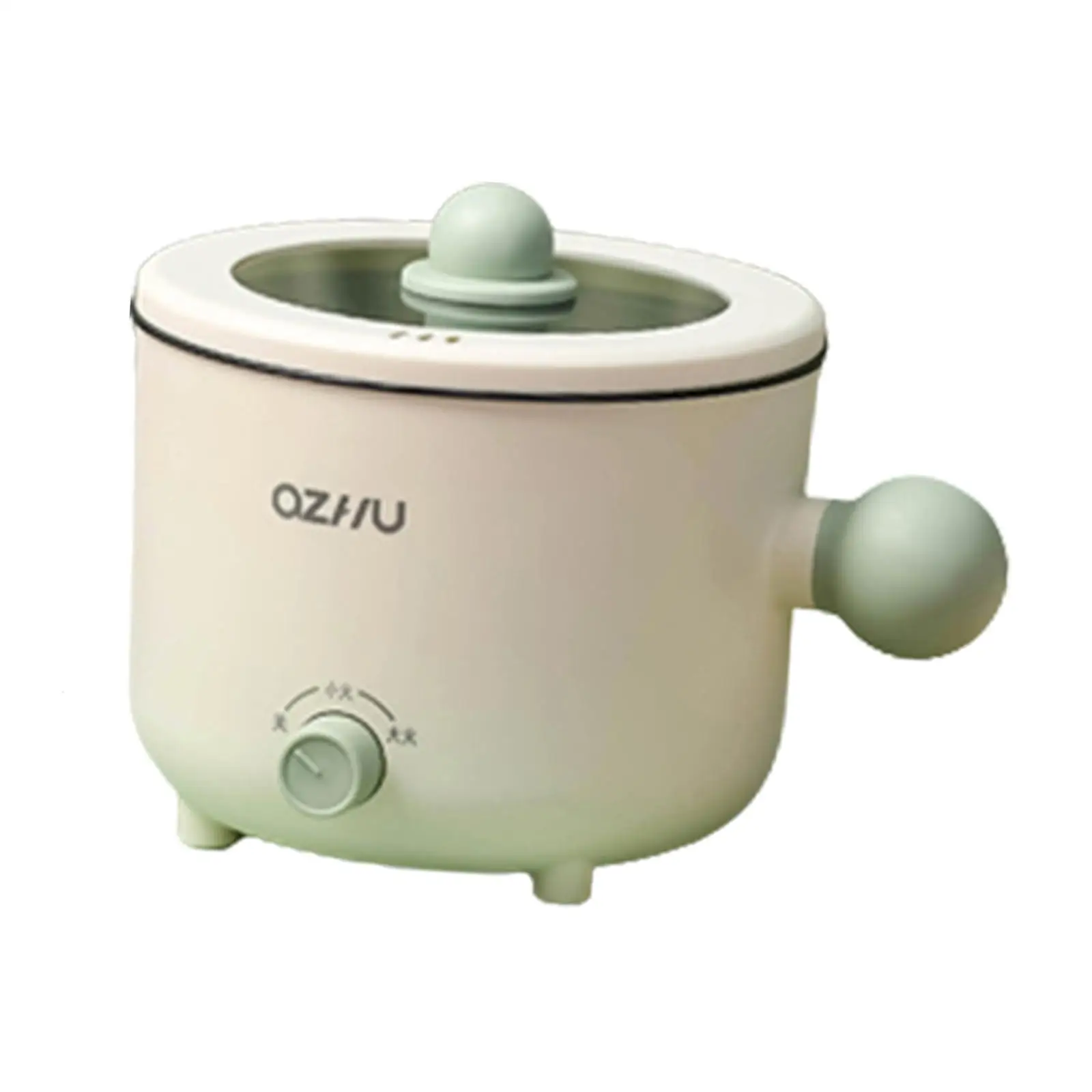 Electric Cooking Pot Nonstick Dry Protection Household Portable 1.8L Electric Rice Cooker for Pasta Eggs Oatmeal Cooking 3