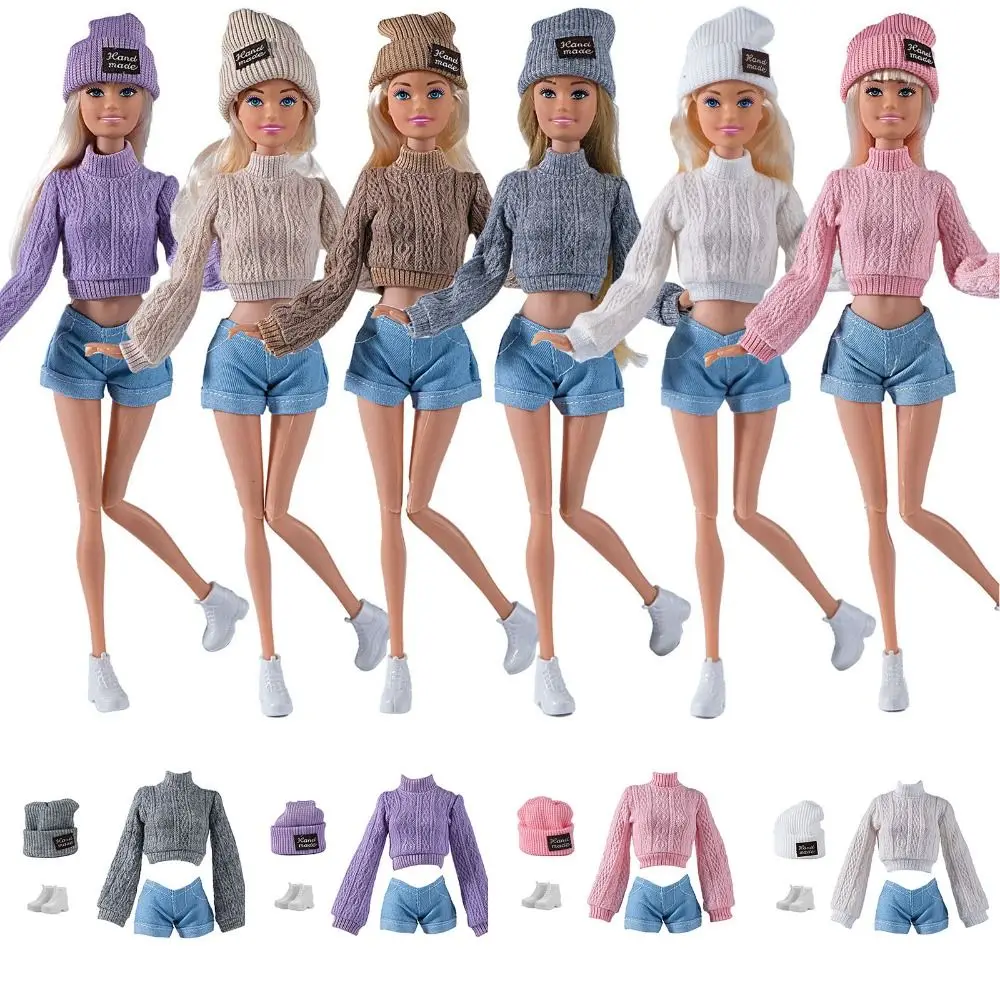 Wool Coat Doll Accessories for 1/6 BJD Dolls Winter