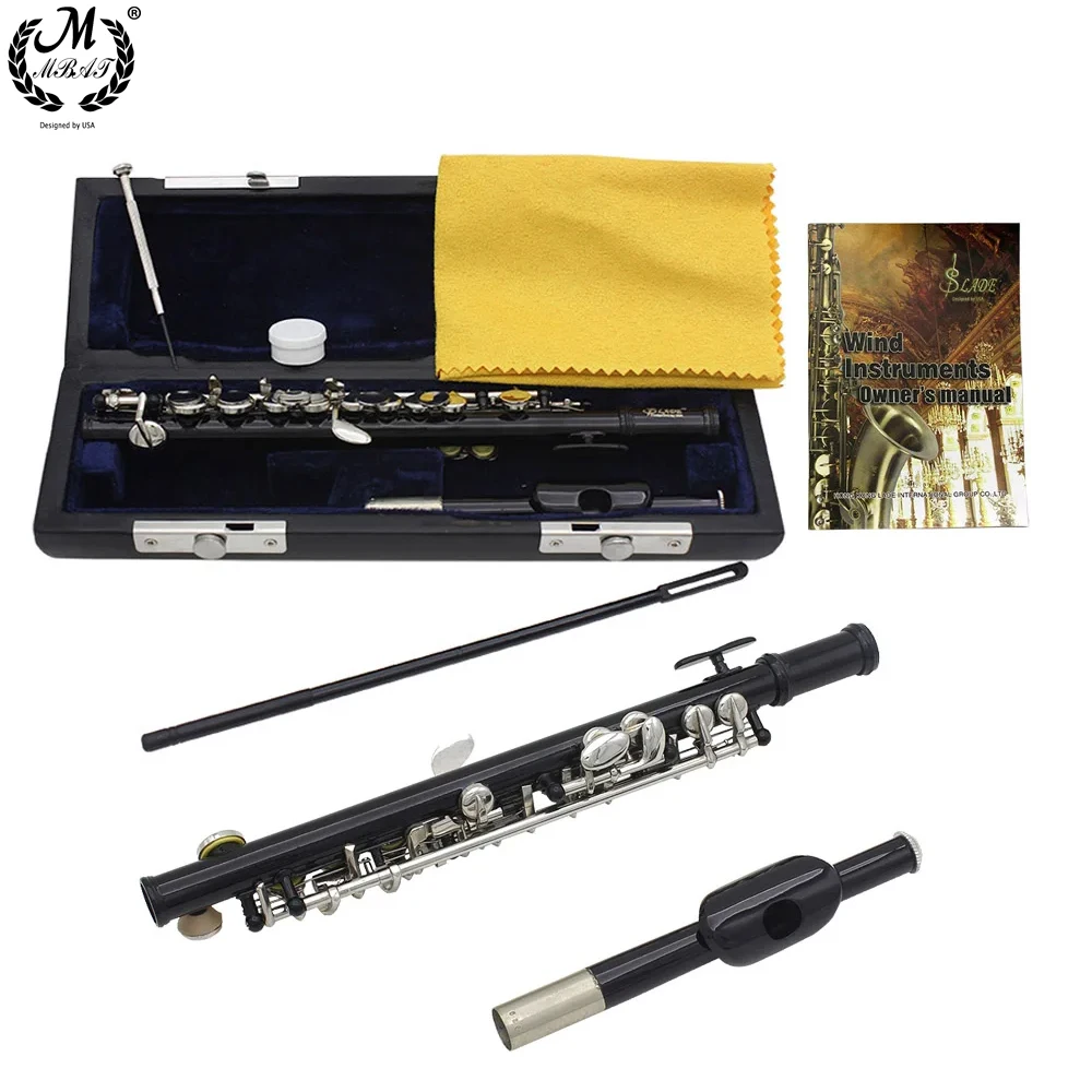 C Key Flute Flute Instrument Wind Music Instrument Black Piccolo Flute