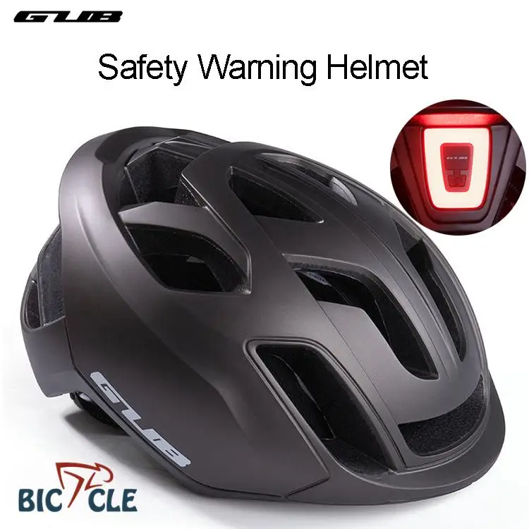 

GUB SV10 Bicycle Riding Helmet Road Bicycle Mountain Bike One Piece Helmet Unisex With Warning Tail Light Average Size