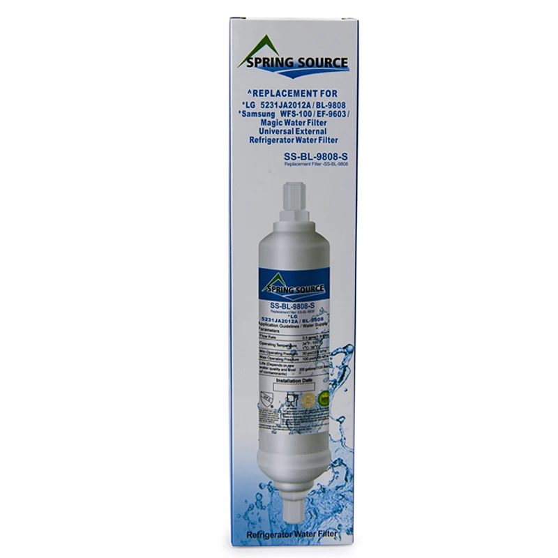 Replacement refrigerator water filter BL9808 (51835-23518), LG 5231JA2003A, ADQ73693901 water filter,accessories replacement