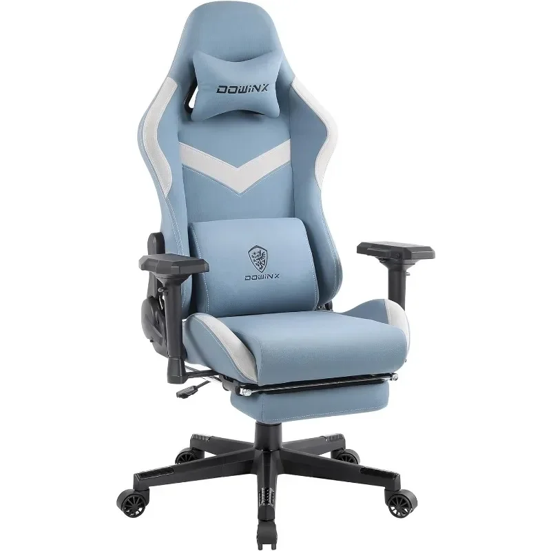 

Dowinx Gaming Chair Breathable Fabric Office Chair with Pocket Spring Cushion and 4D Armrest, High Back Ergonomic Computer Chair