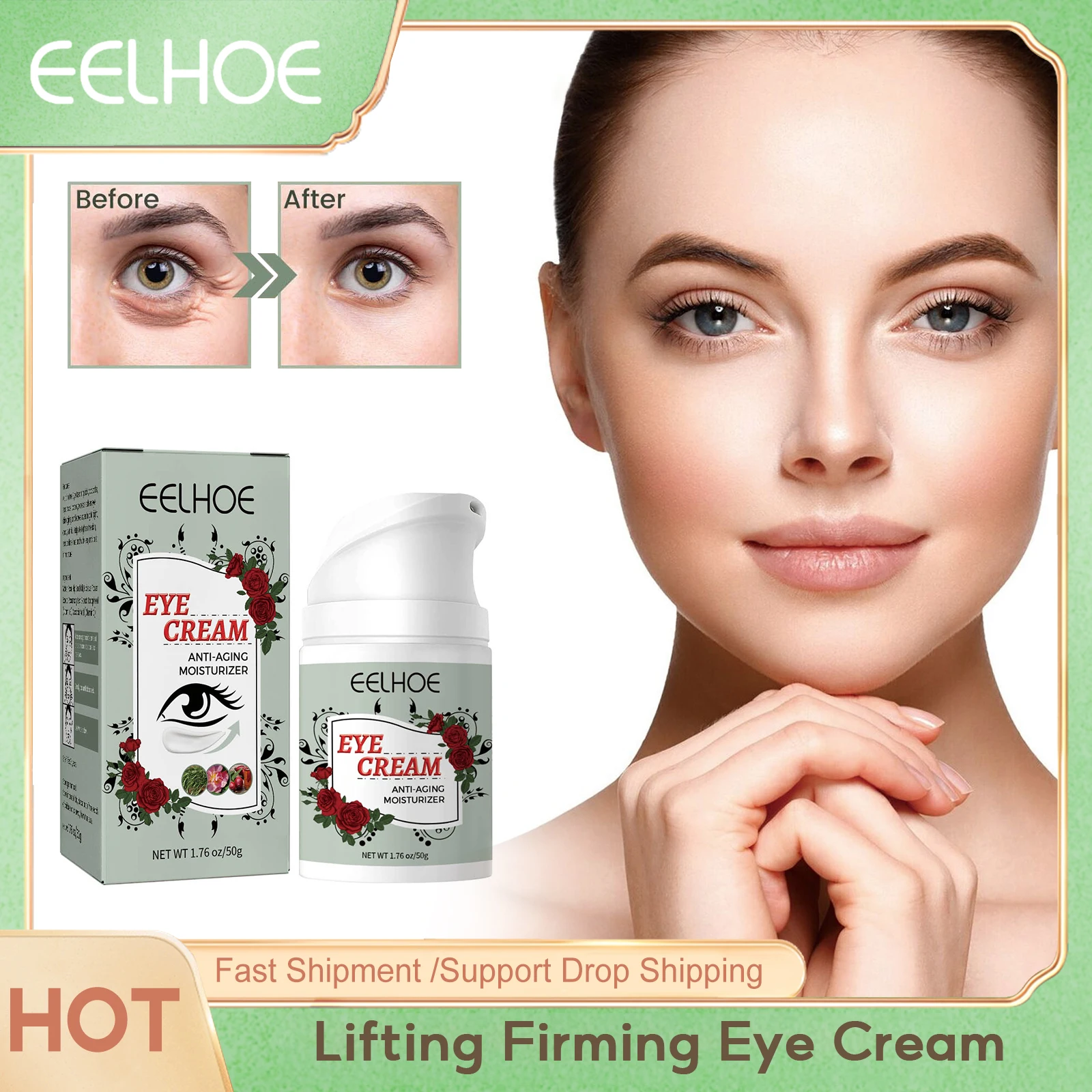 Lifting Firming Eye Cream Wrinkle Removal Improve Eye Bags Eliminate Puffiness Nourish Moisturizing Anti Dark Circles Eye Cream