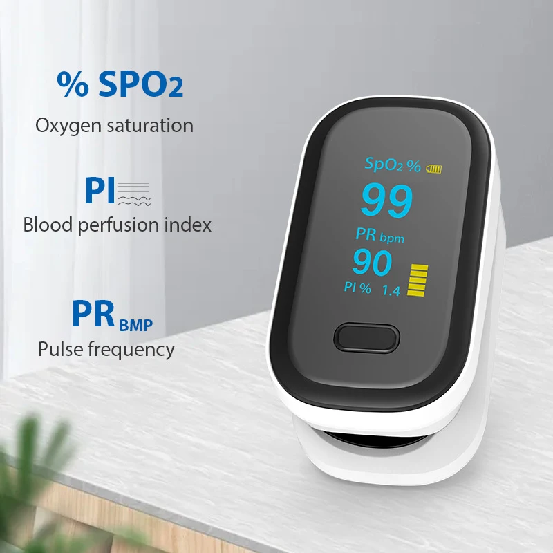 JianYouCare Portable OLED Finger Pulse Oximeter for Oxygen Saturation Monitoring