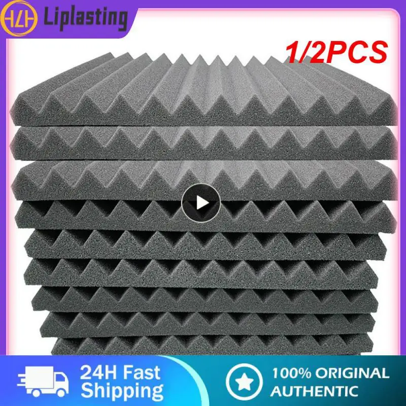 

1/2PCS Recording Studio Acoustic Foams Panels Sound Insulation Foam Pad Studio Soundproof Wedge Foam Video Noise Insulation