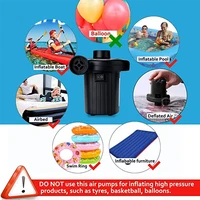 220V Electric Inflatable Pump Quick Air Filling Compressor With 3 Nozzles For Car Camping Life Buoy Boat Cushion Home Use 2