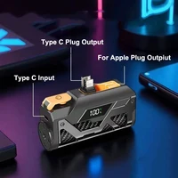 10000mAh Mini Capsule batterie externe Portable batterie externe double prise charge rapide Powerbank pour iPhone 16 Huawei Samsung Xiaomi 3