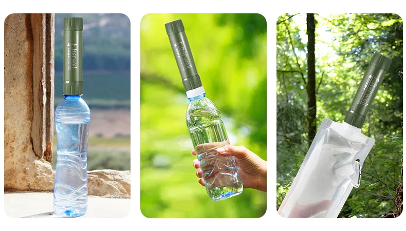 Description Picture 6 of itemFilterwell Outdoor Mini Water Filter Straw Camping Water Cleaning Filter Emergency Hiking Survival Prep Gear for Tourism
