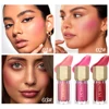 QIBEST Face Blusher Long-lasting Silky Natural Moisturing Blush Cream Contour Liquid Cheek Face Blush sponge Brush Head Cosmetic 2