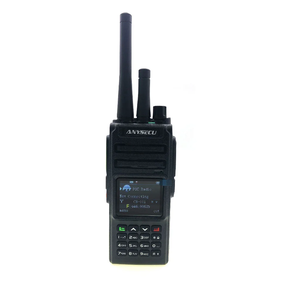 Anysecu R1560 DS1560 4G Network Radio Linux System Work with Real-ptt Platform UHF Transceiver 400-520MHz 2800mAh Portable Radio 3
