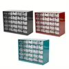 25 Multi-grid Drawer Parts Box Wall-mounted Screw Classification Component Box Tool Case electronic components Storage ToolBox 1