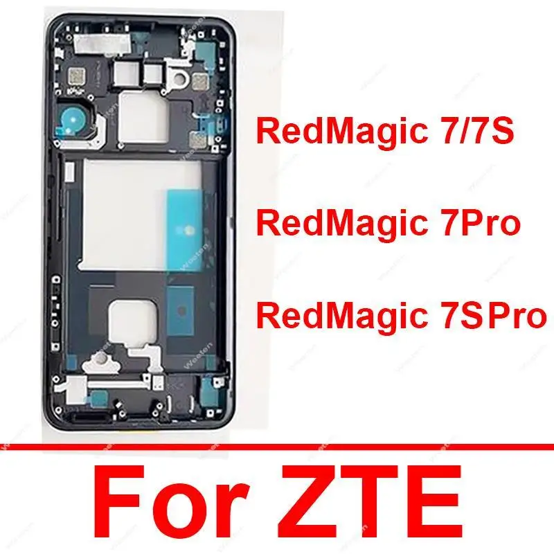 Custodia Centrale Con Cornice Lcd Per Zte Nubia Red Magic 7 Pro 7S Pro Nx679J Nx709J Nx709S Custodia Centrale Per Supporto Telaio Anteriore