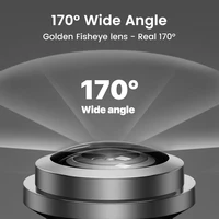 Caméra de recul de voiture 170 °   Objectif doré Fisheye AHD CVBS 1920x1080P/720P Full HD Vision nocturne pour véhicule, caméras avant de recul 2
