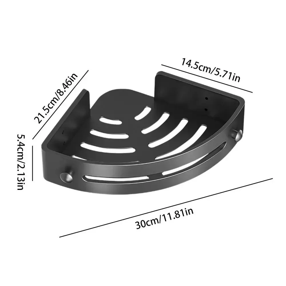 Bathroom Shelves Kitchen Storage Organizer Plastic Shampoo Rack Shower Shelf Bathroom Accessories No Drill Shelf 3PCS