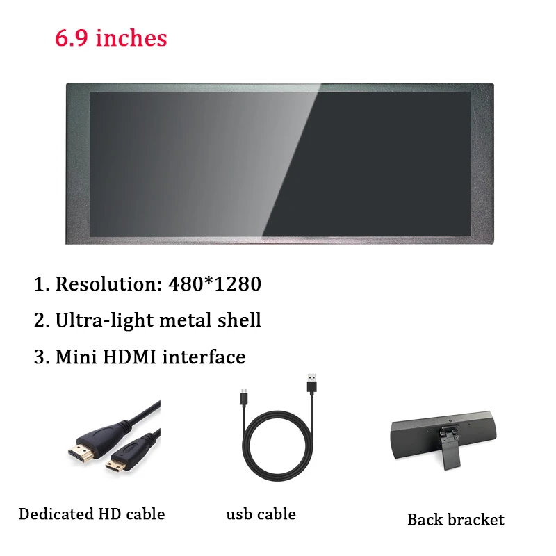 2024 6.9 ġ 1280x480  Ʈ ũ, IPS ǻ   ũ ,   ũ  ÷, ǰ