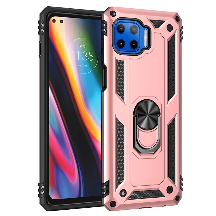 Motorola Moto G 5G Plus Armor 충격 방지 케이스 Moto G 5G Plus 군용 드롭 보호 자석 자동차 홀더 링 케이스 커버