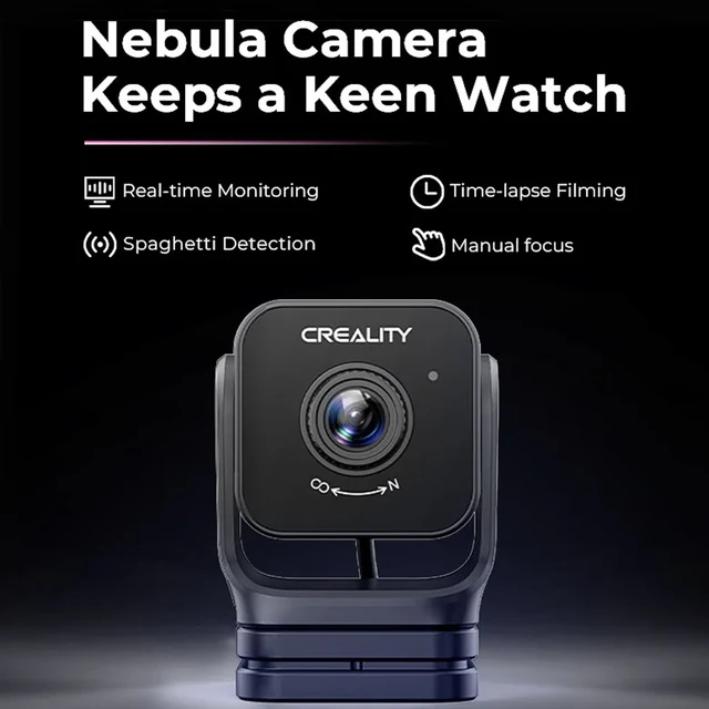 Creality Official Nebula Camera 1080P HD USB Camera 24-Hour Real-time 3D  Print Monitoring Time