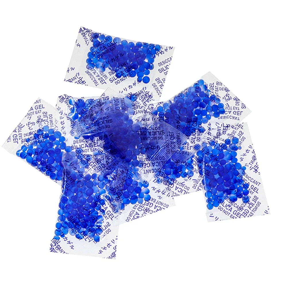 Description Picture 4 of item1g/3g/5g/10g Blue Silica Discoloration Gel Sachet Desiccant Vapor Kitchen Room Living Moisture Dehumidifier Absorber Bag Reusabl
