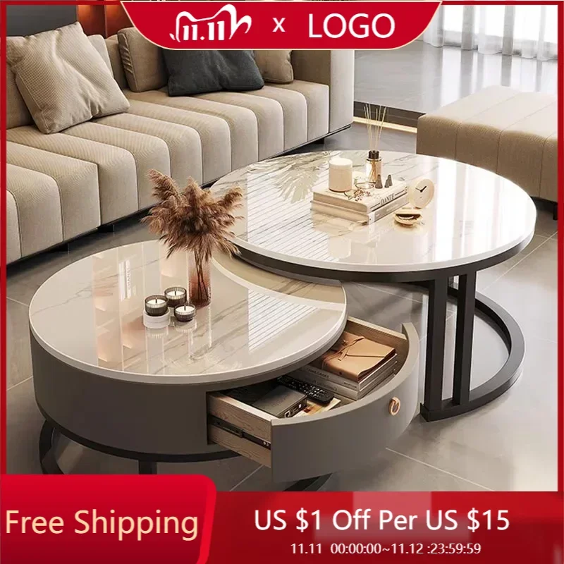 Design Floor Coffee Table Luxury Makeup Vanity Center Mobile Marble Coffee Table Funky Tavolino Da Salotto Home Furnitures