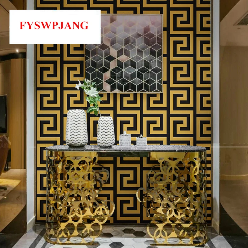 New Chinese Retro Pattern Wall Stickers TV Background Porch Door Stickers Home Decoration Thickened Wallpaper For Walls In Rolls