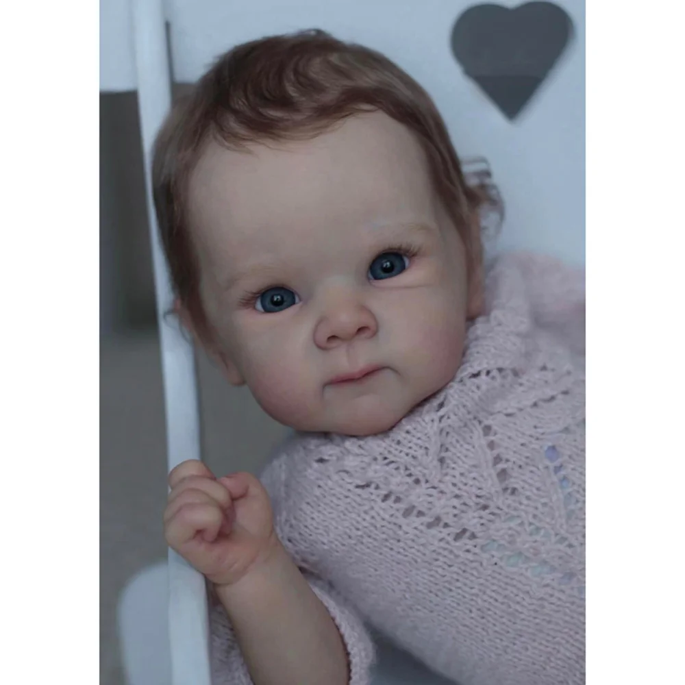 

NPK 45cm Reborn Baby Doll Bettie Sweet Baby Lifelike Soft Touch Cuddly Body Multiple Layers Painting 3D Skin with Visible Veins