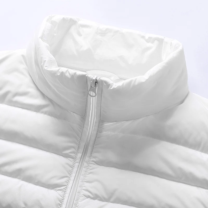 90% White Duck Down Lightweight Down Jacket With Solid Standing Collar Casual and Versatile Warm Down Jacket for Men and Wome