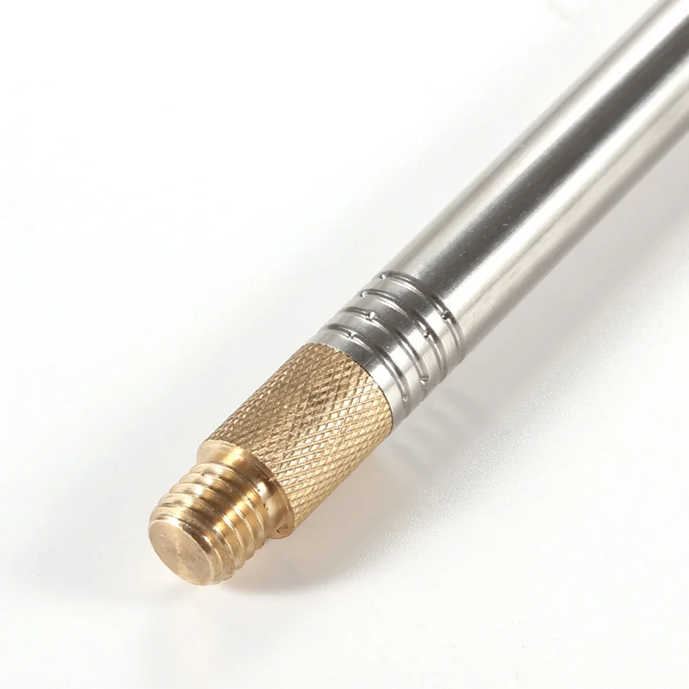 1Pc Shortwave Antenna 2.5m Whip Antenna Portable Telescopic 304 Stainless Steel For Pac 12 JPC 7 DIY Shortwave Radio