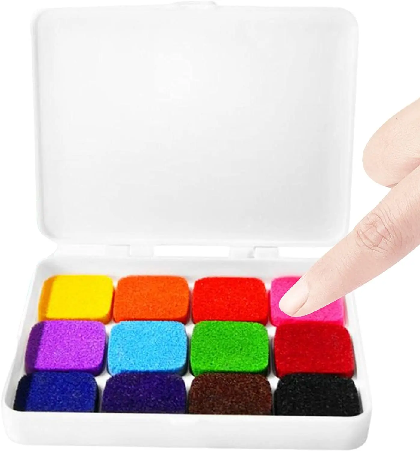 Multi Color Ink Pads  Washable Finger Print Ink Pads for Kids,12/24 Colors  Finger Painting Ink Pads DIY Kindergarten Finger Dra - AliExpress