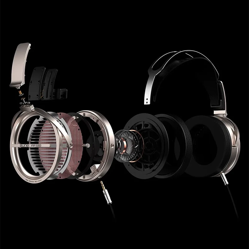 ダイナミックヘッドホンAUNE-AR5000オープンヘッドホン、ヘッドバンド