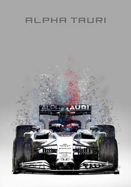 2022 F1 Formula 1 Race Car Poster Wall Art Mclaren Splatter Paint Racing Car Collection Canvas Painting Prints Room Home Decor 